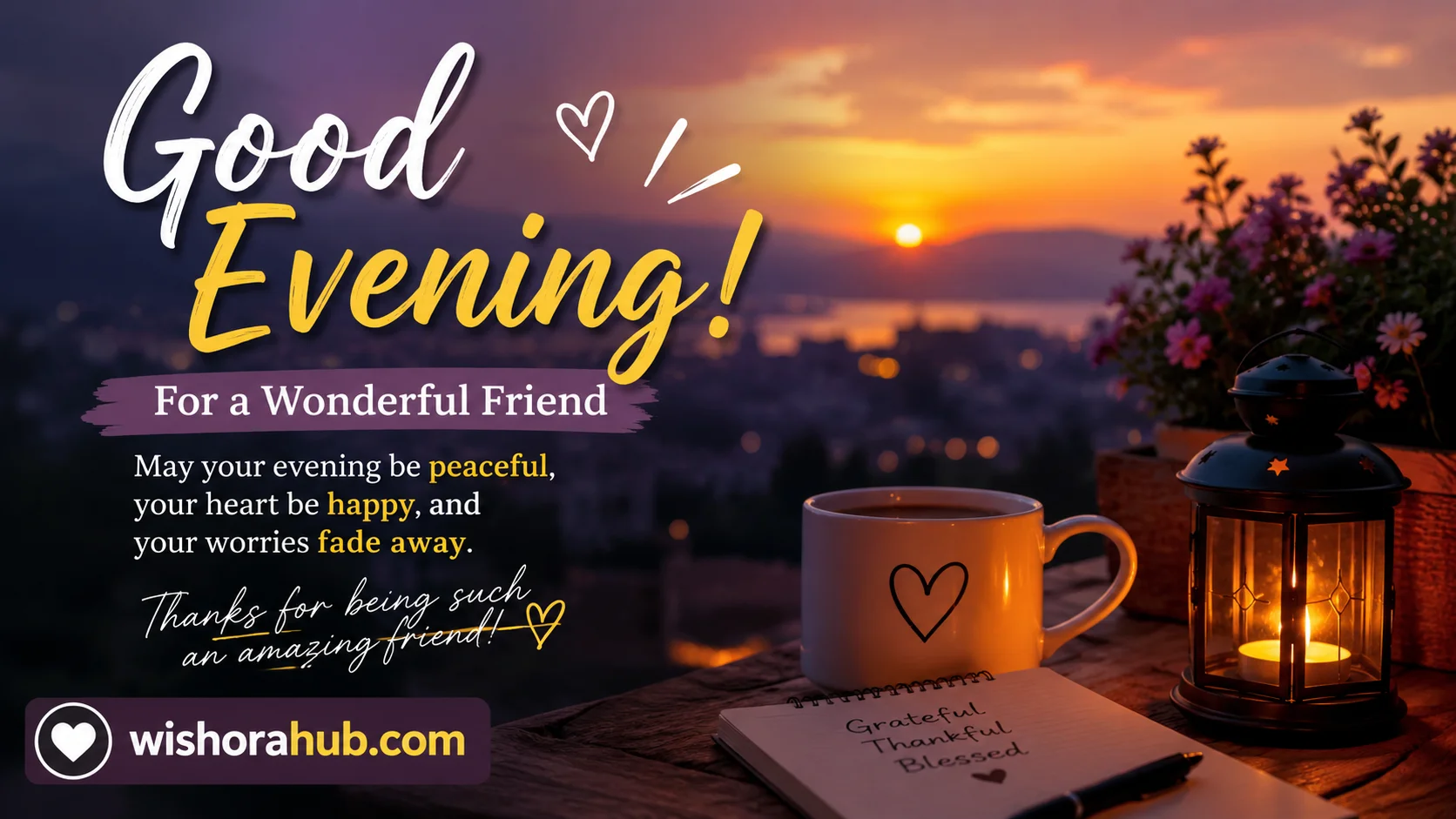 good evening message for a friend