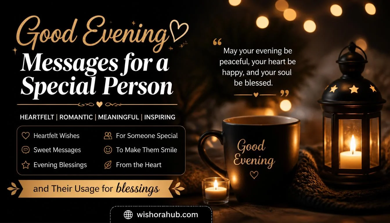 good evening message for a special person