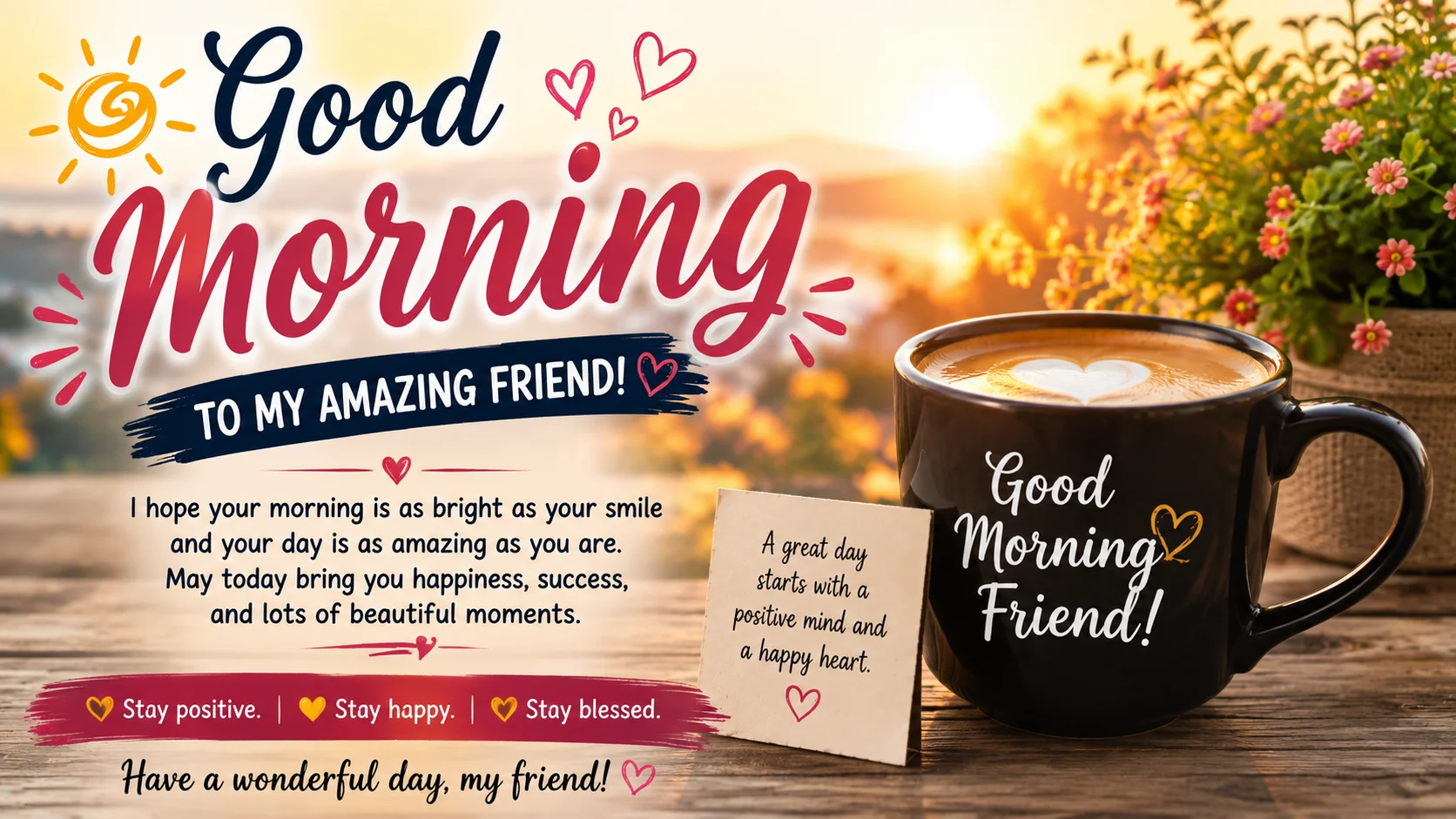 good morning message to my friend