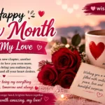 happy new month message to my love