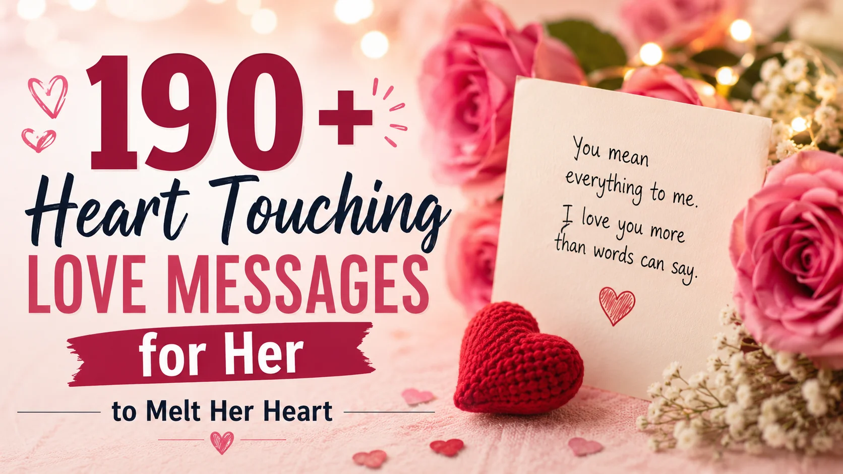 heart touching love messages for her