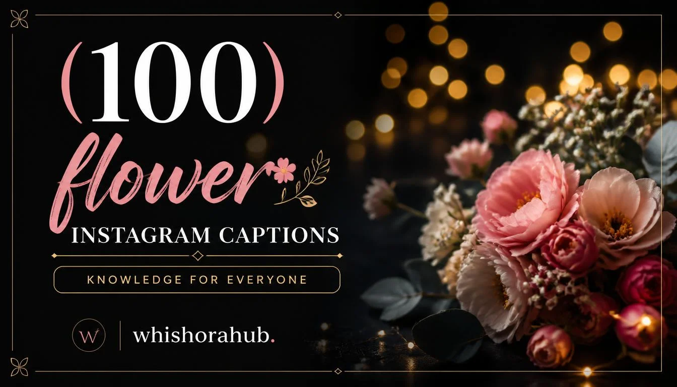 100 flower instagram captions