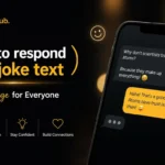 how to respond to a joke text
